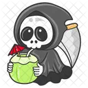 Angel De La Muerte Fantasma Halloween Icono