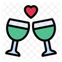 Bebidas Champanhe Amor Icon