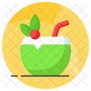 Bebida de coco  Icono