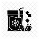 Icono Negro Glifo Icono
