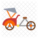 Becak Bicycle Transport Icon