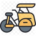 Becak Cultures Bicycle Icon