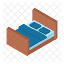 Bed Bedroom Blanket Icon