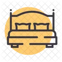 Bed Cot Furniture Icon