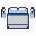 Bed Double Bad Bedroom Icon
