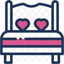 Bed Bedroom Love Icon