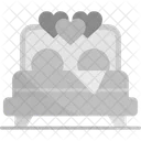 Bed Couple Heart Icon