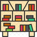 Bed Book Bookshelve Icon