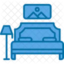 Bed Bedroom Comfortable Icon
