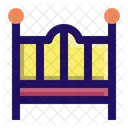 Bed Baby Cradle Icon