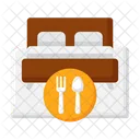 Bed And Breakfast Bed Tea Accommodation Icon