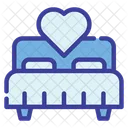 Bed Heart Double Love And Romance Icon