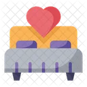 Bed Heart Double Love And Romance Icon