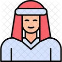 Bedouin Arab Jordan Icon
