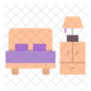 Bed Furniture Room Icon