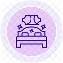 Bedroom Clean Color Circle Icon Icon