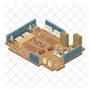 Bedroom Bed Furniture Icon