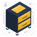 Bedside Table Nightstand Furniture Icon