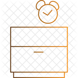 침대 옆 탁자  아이콘