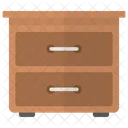 Side Table Cabinet Furniture Icon