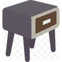 Bedside Table Bedside Drawers Icon