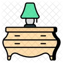 Bedside Table Nightstand Furniture Icon
