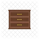 Bedside Table Furniture Cabinet Icon