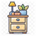 Bedside table  Icon