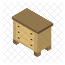 Bedside Table Furniture Cabinet Icon