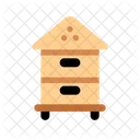 Bee Beehive Wooden Icon
