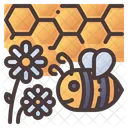 Bee Flower Honey Icon