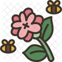 Bee Flower Nectar Icon