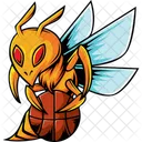 Bee Basketball Sting Icon