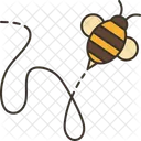 Bee Flying Bumble Bee Icon