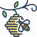 Bee In Hive  Icon