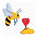 Bee Nectar Flower Nectar Flower Bee Icon