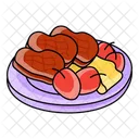 Beef Slices Beef Meat Icon