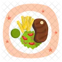 Beef Steak Steak Salad Icon
