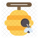 Honey Bee Honeycomb Icon