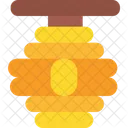 Honey Bee Honeycomb Icon