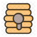 Honey Bee Honeycomb Icon