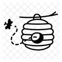 Beehive Apiculture Bee Swarm Icon