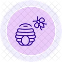 Beehive near garden  Icon