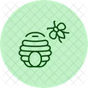 Beehive near garden  Icon