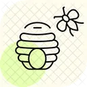 Beehive near garden  Icon