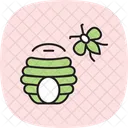 Beehive near garden  Icon