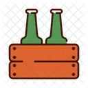 Beer Wooden Beer Carrier Beer Bucket Icon
