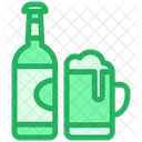 Bottle Beer Glass Alcohol Icon