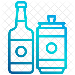 Beer Bottle And Can  Icon