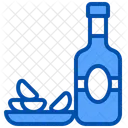 Beer Bottle Alcohol Bottle Chips Icon